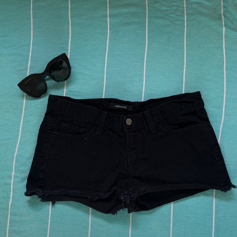 J Brand Women's Midnight Black Cutoff Shorts